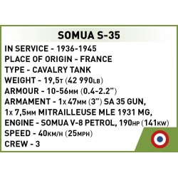 Cobi - Historical Collection - World War II - Somua S-35 1:72 3093